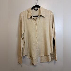 Lulu's Cream Long Sleeve Shirt